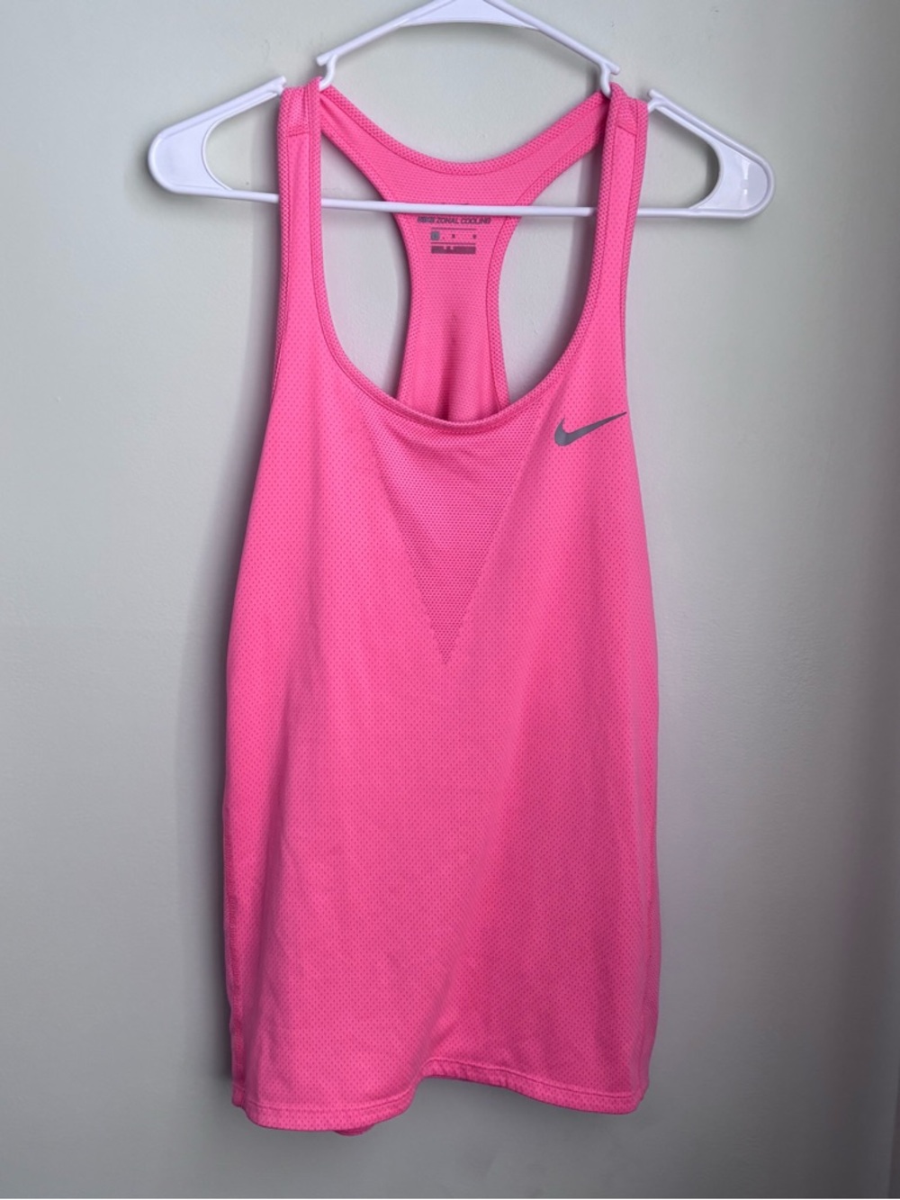Nike peach zonal cooling running Racerback Athletic Tank Top size L